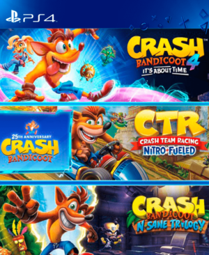 "Crash Bandicoot Crashiversary Bundle para PS4 y PS5 – Colección de cinco juegos clásicos y modernos de Crash Bandicoot