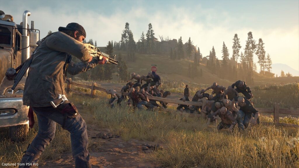 Days Gone, PlayStation 4, juego digital, juegos digitales PS4, Bend Studio, postapocalipsis, supervivencia, cazarrecompensas, motociclista, freakers, hordas, pandemia, paisaje abierto, misiones, motocicleta.