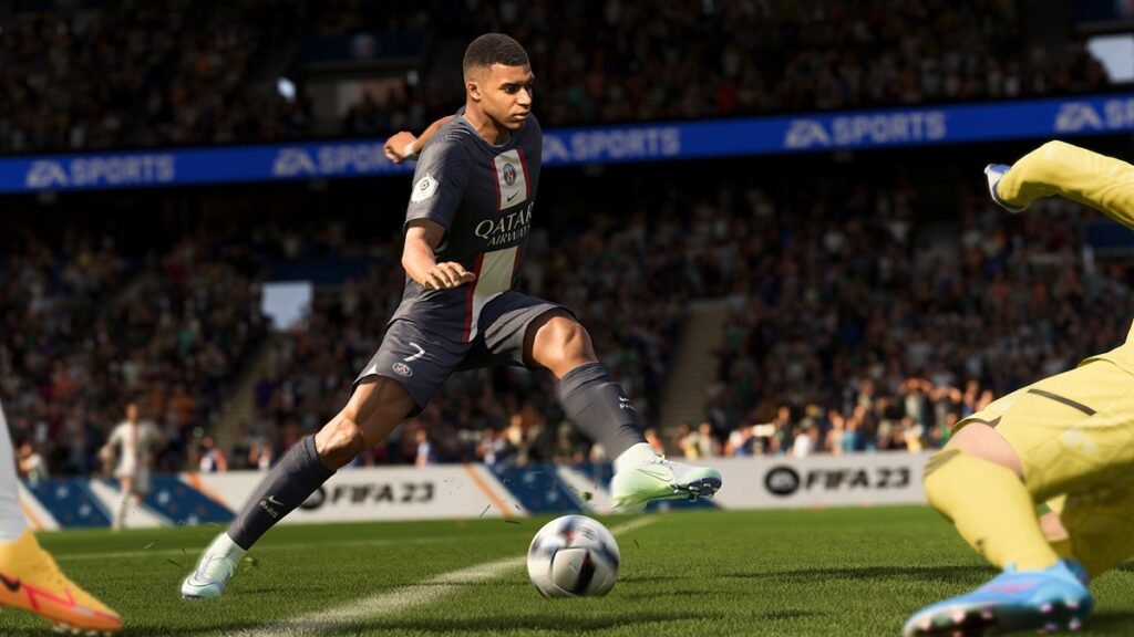 Portada alternativa de EA SPORTS FC 24 para PS5 con temática de fútbol y competición.