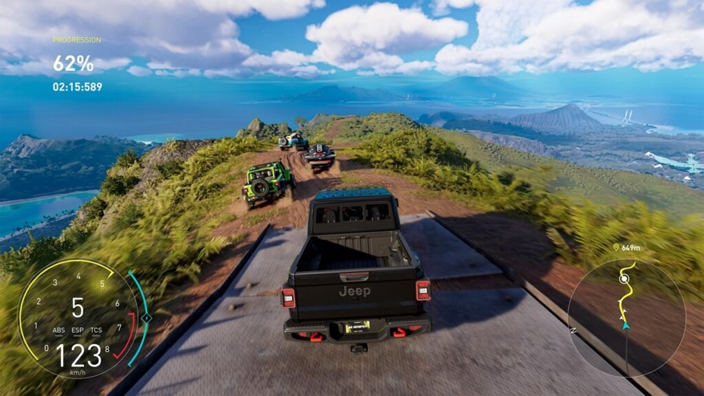 Paisajes de Hawái en The Crew Motorfest PS5, juego de carreras de mundo abierto.