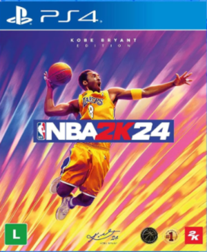 Captura de pantalla de NBA 2K24 mostrando un partido intenso entre dos equipos de la NBA en un estadio realista.