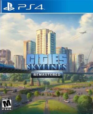 Vista aérea de una ciudad vibrante en Cities: Skylines – Remastered para PS4 y PS5