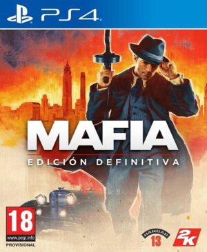 Mafia: Definitive Edition para PS4, juego de crimen y aventura con gráficos remasterizados.