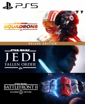 Cal Kestis y soldados clon en una imagen promocional del EA Star Wars Bundle para PS5