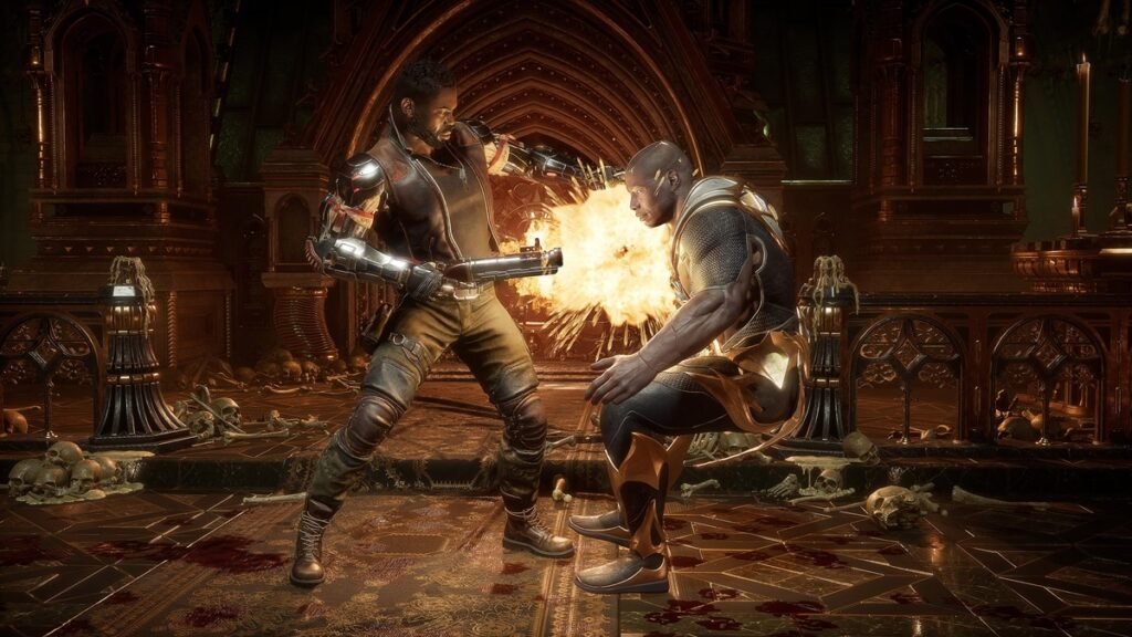 Combate y Fatalities de Mortal Kombat 11, videojuego de lucha disponible para PS4 y compatible con PS5.