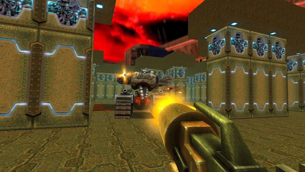 Quake II para PlayStation 5 con arsenal de armas y acción frenética