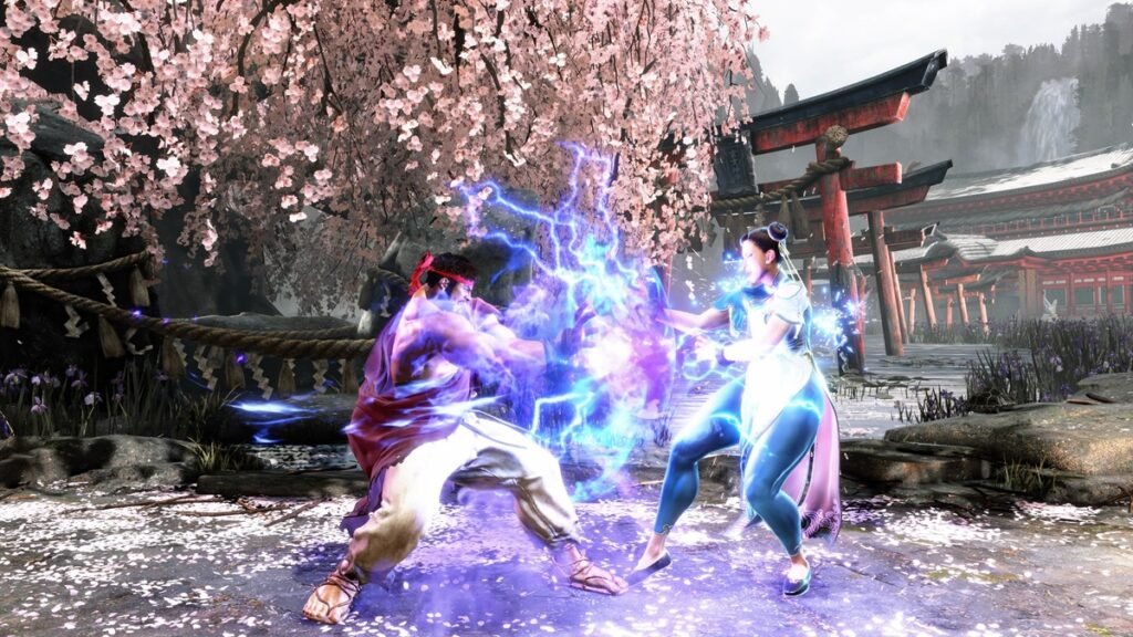Modo World Tour de Street Fighter 6 PS5 con exploración y creación de luchadores.