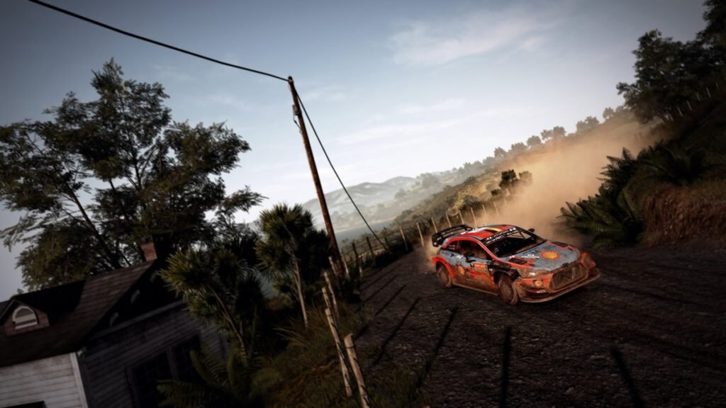 Gameplay de WRC 9 PS5 en una etapa del Campeonato Mundial de Rally