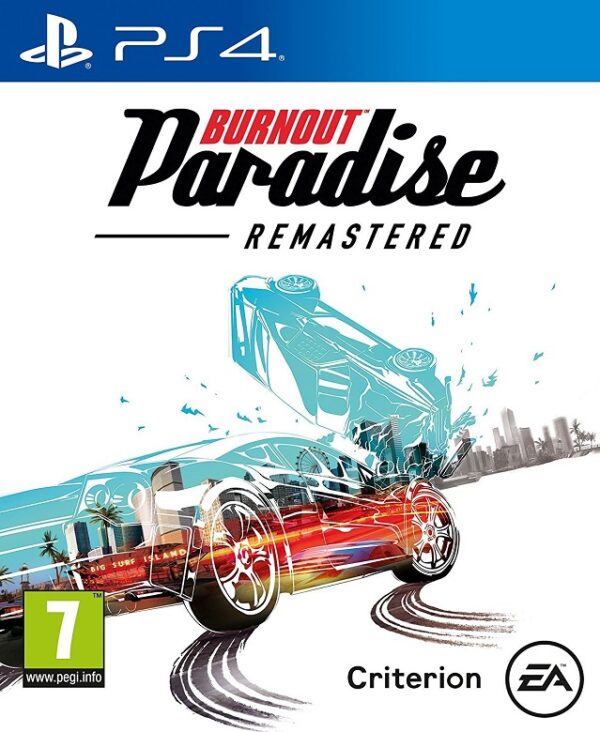 Portada del juego Burnout Paradise Remastered para PlayStation 4