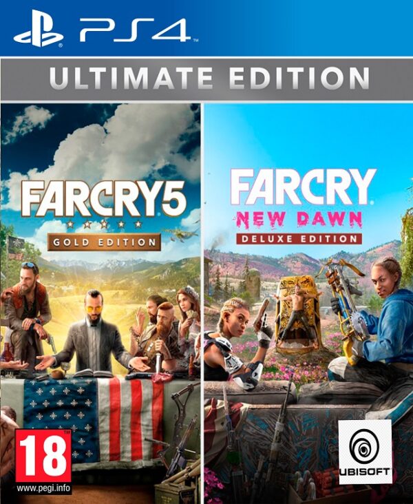 Portada de Far Cry 5 + Far Cry New Dawn para PS4 y PS5