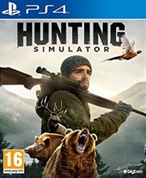Gameplay de Hunting Simulator para PS4 mostrando entorno natural y animales salvajes.