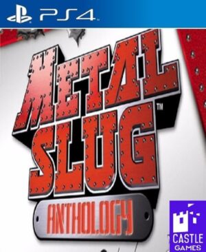 Portada de Metal Slug Anthology para PS4 y PS5 mostrando a los personajes principales en acción.