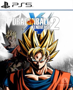 Personaje personalizado y Goku en combate en Dragon Ball Xenoverse 2 para PS5