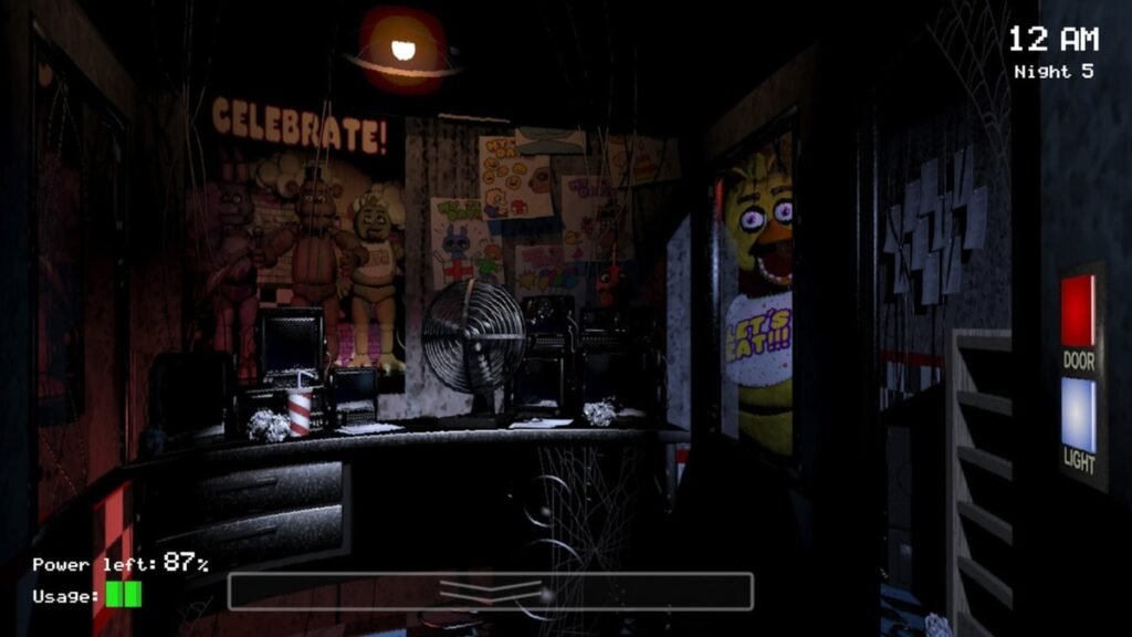 Animatrónicos de Five Nights at Freddy's juego de terror