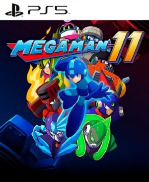 Portada oficial de Mega Man 11 en versión digital para PS5 retrocompatible