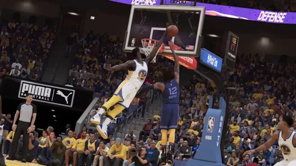 NBA 2K23 para PS5, videojuego digital de básquetbol con estrellas de la NBA, gráficos realistas y partidos emocionantes.