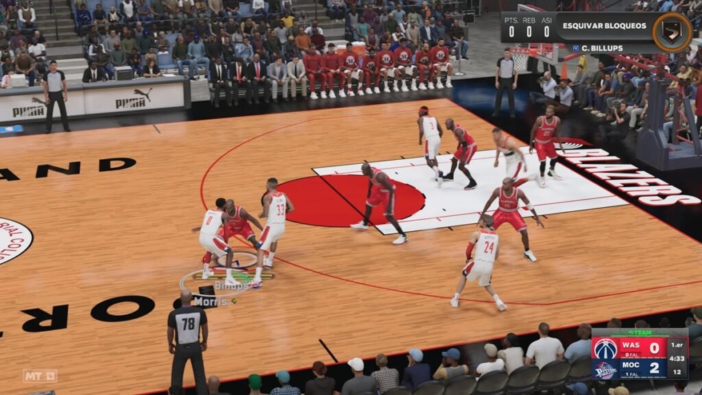 Modos MyTEAM y MyCAREER de NBA 2K23 para PS5, con creación de jugadores y equipos de estrellas del básquetbol.