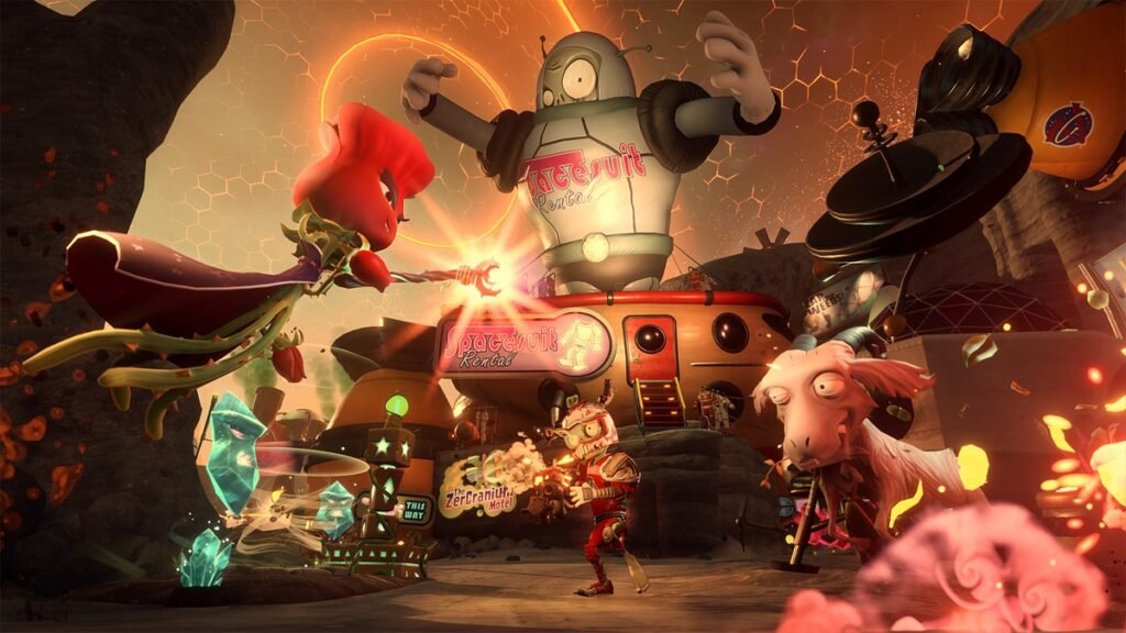 Personajes de Plants vs Zombies Garden Warfare 2 PS5