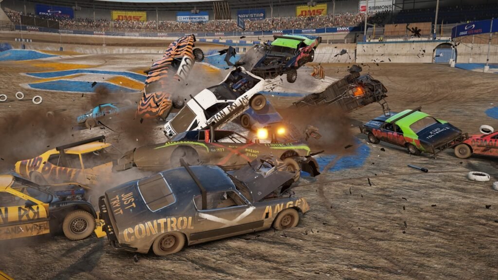 Wreckfest para PS5, videojuego digital de carreras y destrucción de autos