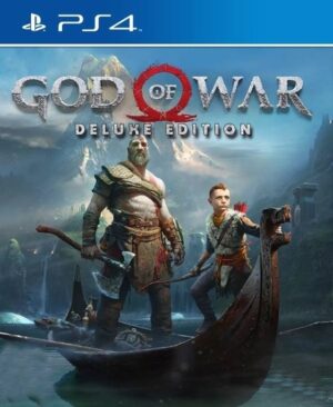 Portada del juego God of War 2018 Deluxe Edition para PlayStation 4.