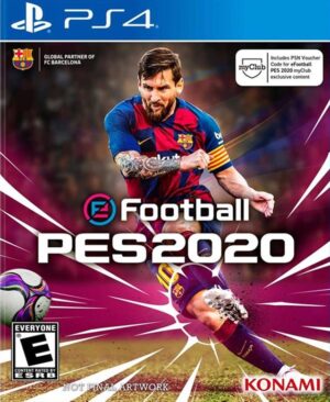 Portada del juego eFootball PES 2020 para PlayStation 4