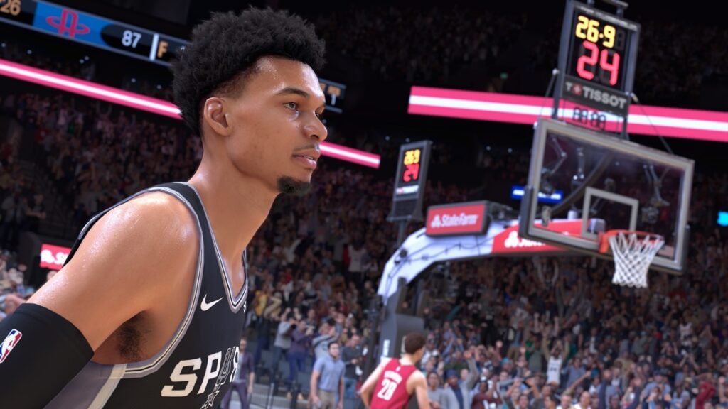 NBA 2K25 para PlayStation 5 con estrellas del básquetbol profesional.