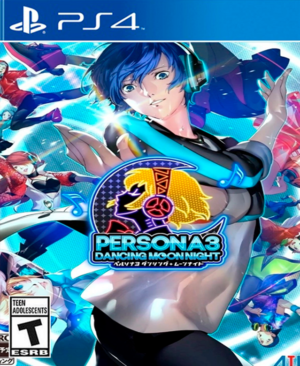 Arte principal con el protagonista de Persona 3 y Aigis bailando, con el logo del juego.