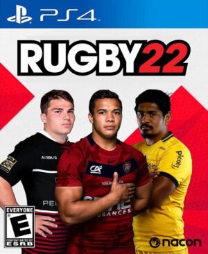 Captura de pantalla del juego Rugby 22 en PS5 mostrando un partido intenso