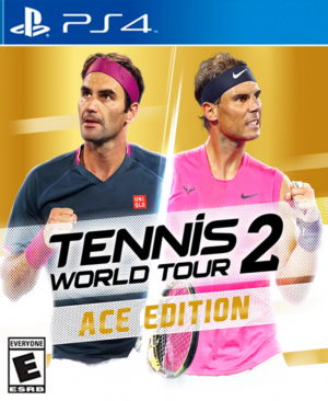 Tennis World Tour 2 Ace Edition, Roger Federer en cancha, juego de simulación de tenis PS4.