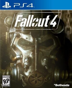 Fallout 4 para PS4, mundo abierto post-apocalíptico con exploración y combates intensos.