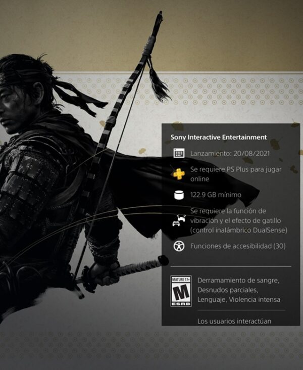 Ghost of Tsushima PS5 retro (latino) - Image 2