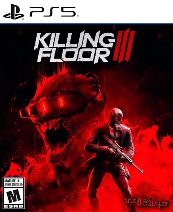 Portada del videojuego Killing Floor 3 para PlayStation 5, con un Zed y un especialista.
