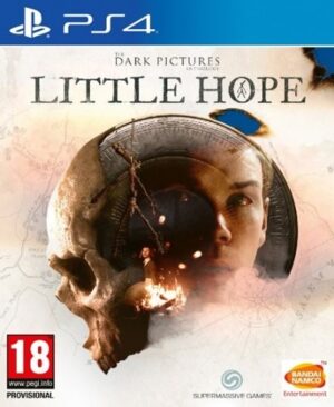 Portada del juego The Dark Pictures Anthology: Little Hope para PS4, mostrando al grupo de protagonistas asustados.