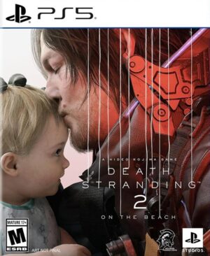 Sam Porter Bridges con un nuevo traje y equipo de entrega en un escenario post-apocalíptico de Death Stranding 2.