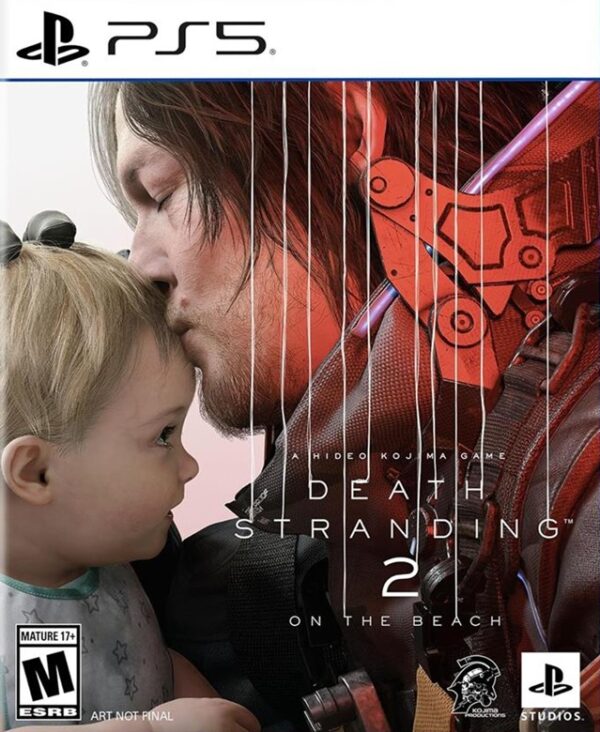 Sam Porter Bridges con un nuevo traje y equipo de entrega en un escenario post-apocalíptico de Death Stranding 2.