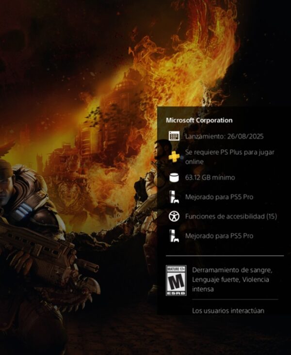 Gears of War Reloaded PS5 (latino) - Image 2