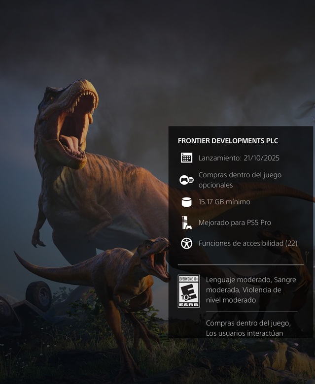 Jurassic World Evolution 3 PS5 (latino) - Image 2
