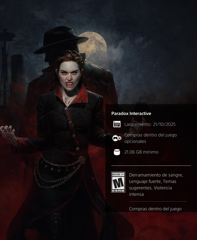 Vampire the Masquerade Bloodlines 2 PS5 (textos en español) - Image 2