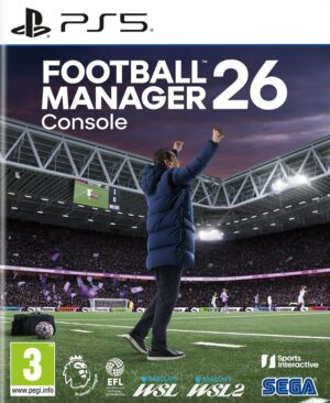 Portada oficial de Football Manager 26 Console para PS5