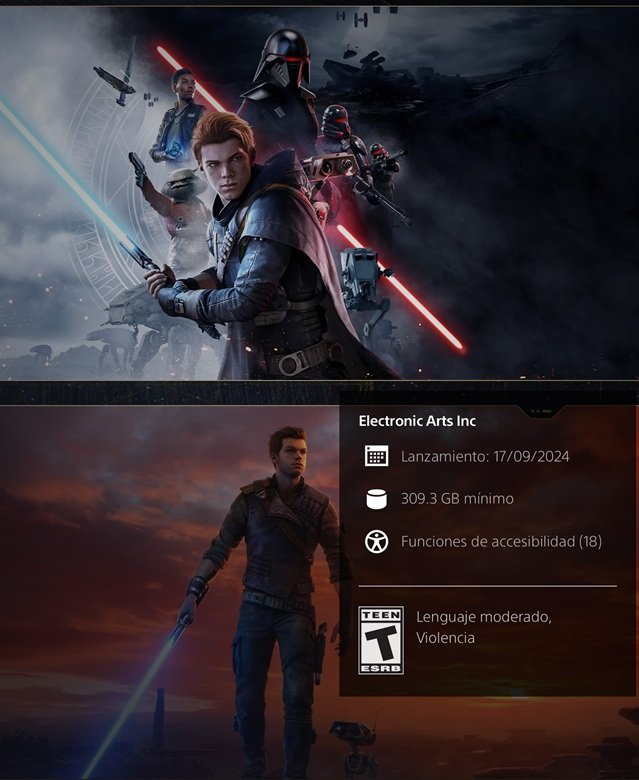 Star Wars Jedi Fallen Order + Star Wars Jedi Survivor PS5 (latino) - Image 2