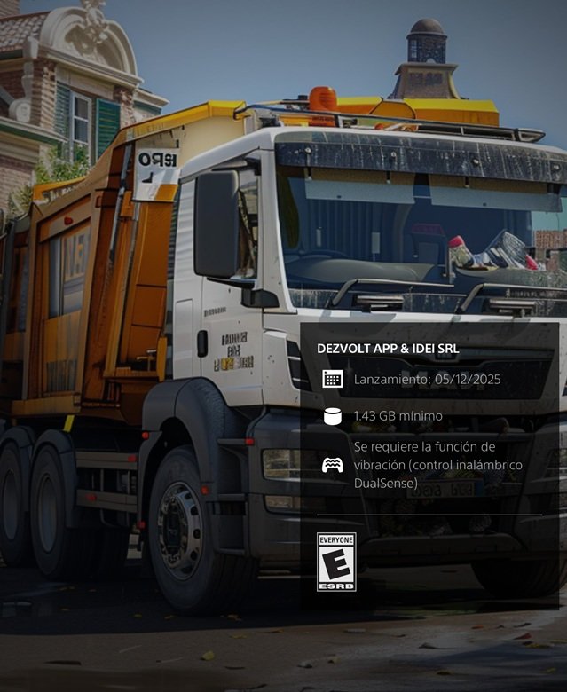 Euro Truck Sim Driver Simulator 24 Garbage PS5 (solo inglés) - Imagen 2